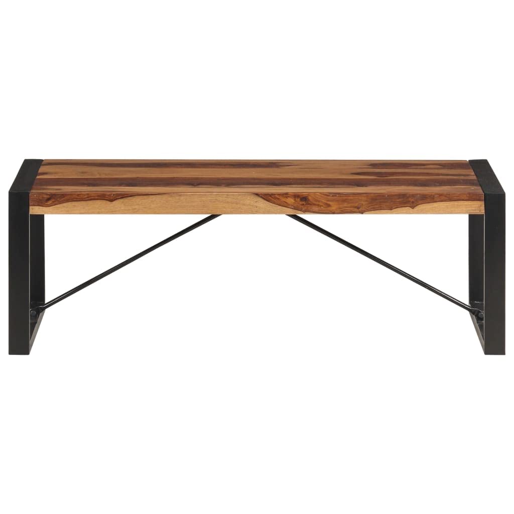 Industrial Coffee Table Solid Sheesham Wood with Metal Legs I442426