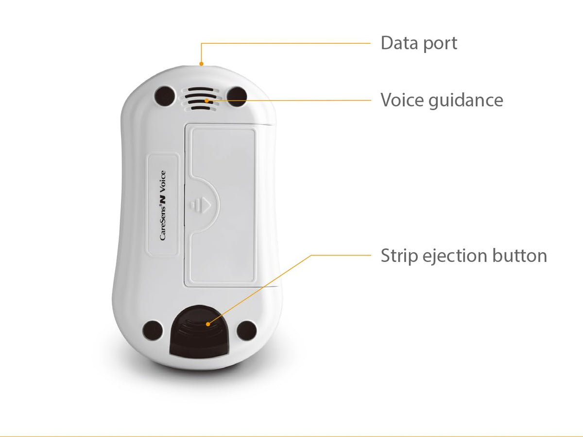 Blood Glucose Monitoring System with Talking Meter, 300 Test Strips, 100 Lancets, Lancing Device and Carrying Case V5459