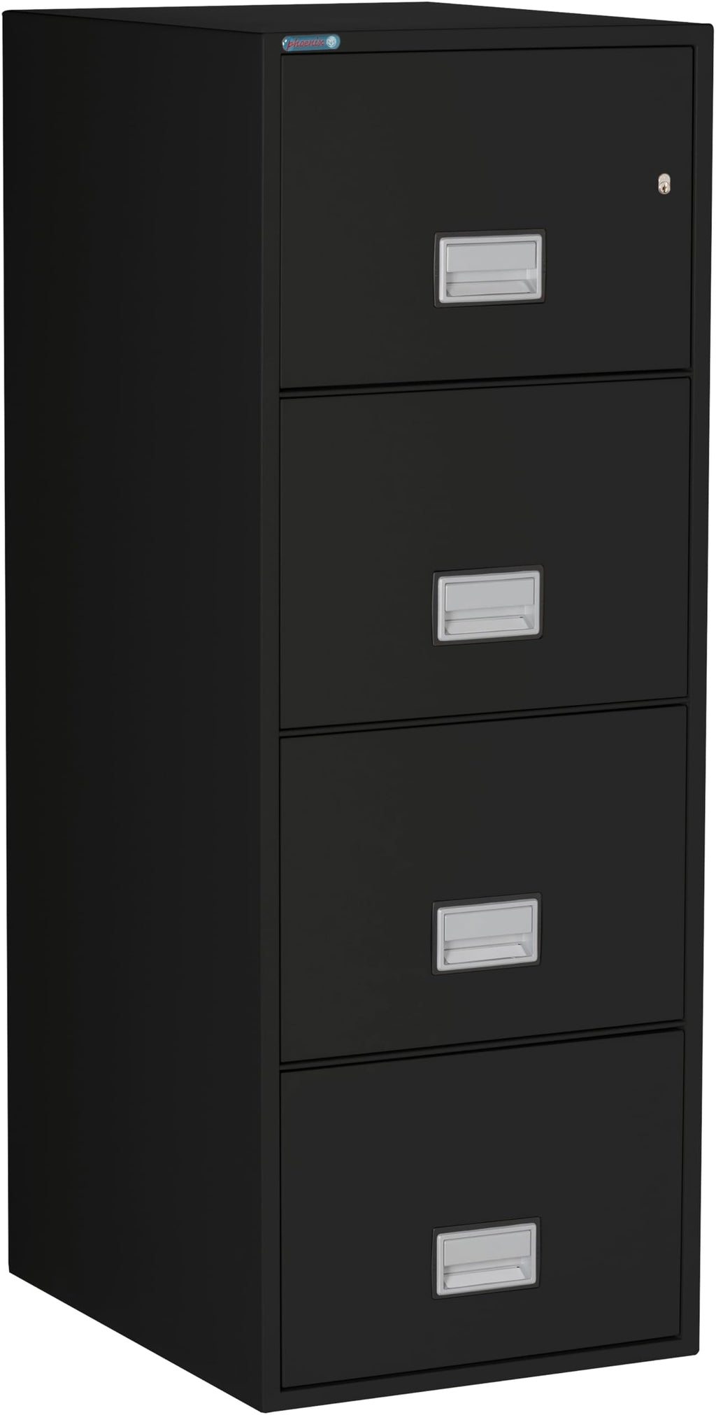 Black 4-Drawer Legal Fireproof File Cabinet K2124