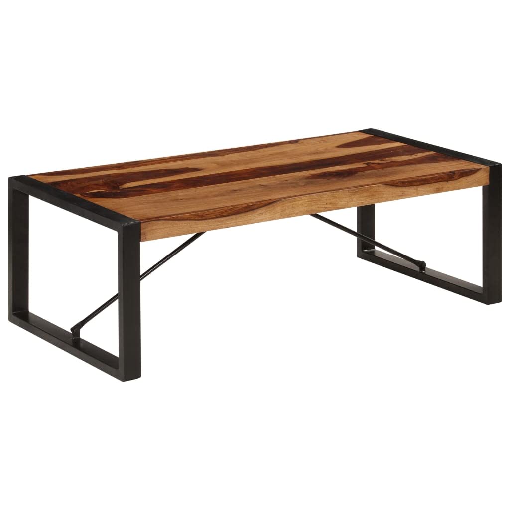 Brown Solid Sheesham Wood Coffee Table X37219