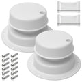 White 2 Pack RV Vent Covers U269542