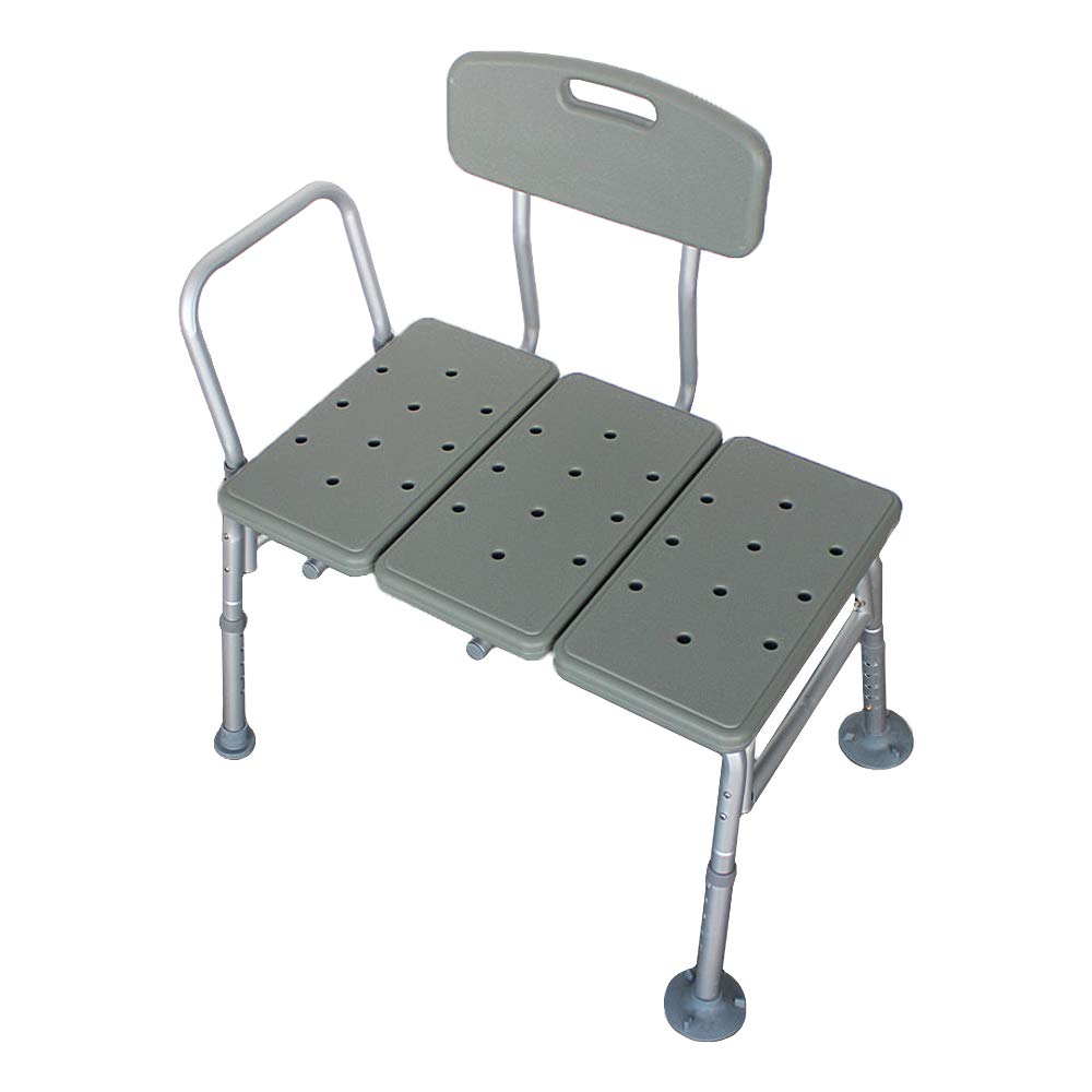 Bath Shower Transfer Bench with Backrest & Padded Armrest G24484