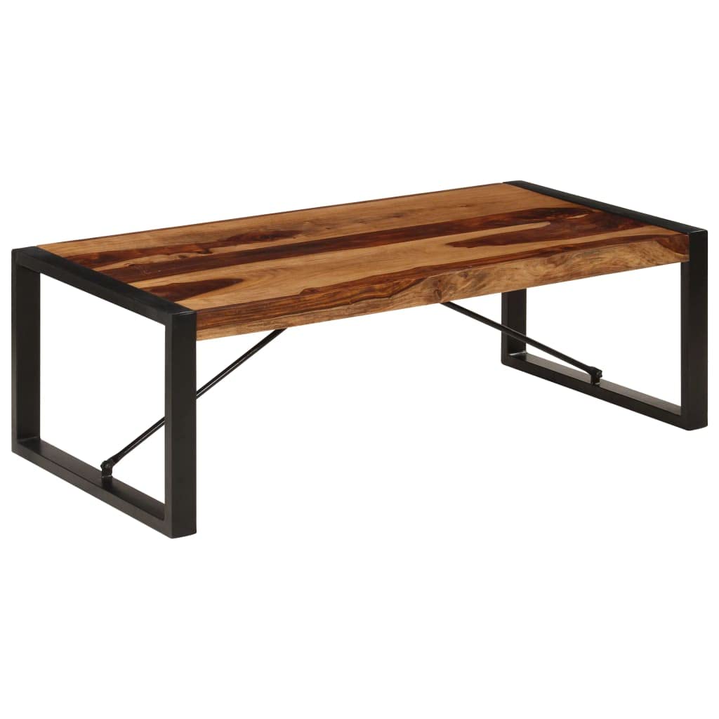 Brown Solid Sheesham Wood Coffee Table X37219