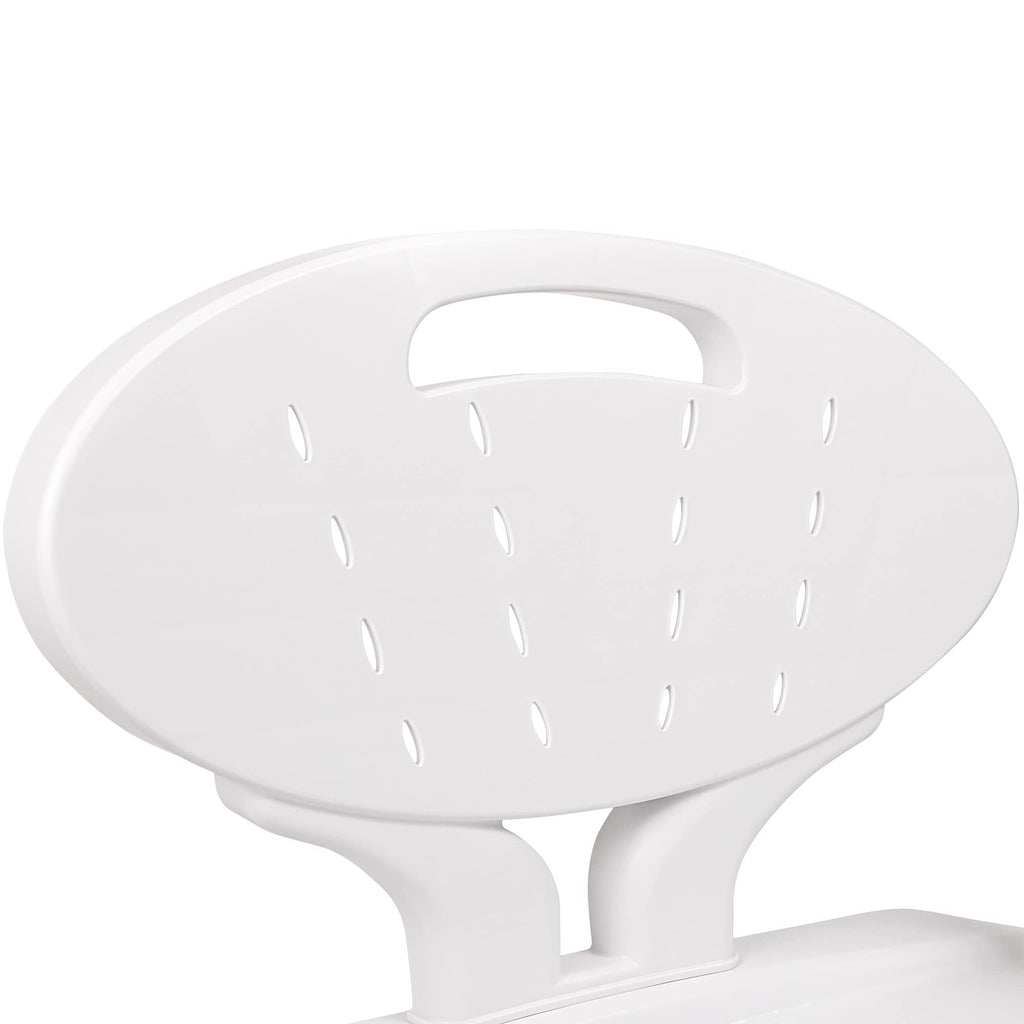 Shower Chair Bath Seat with Padded Arms, Removable Back and Adjustable Legs I2138