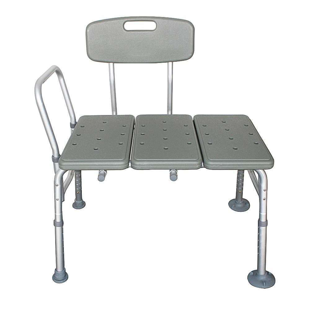 Bath Shower Transfer Bench with Backrest & Padded Armrest G24484