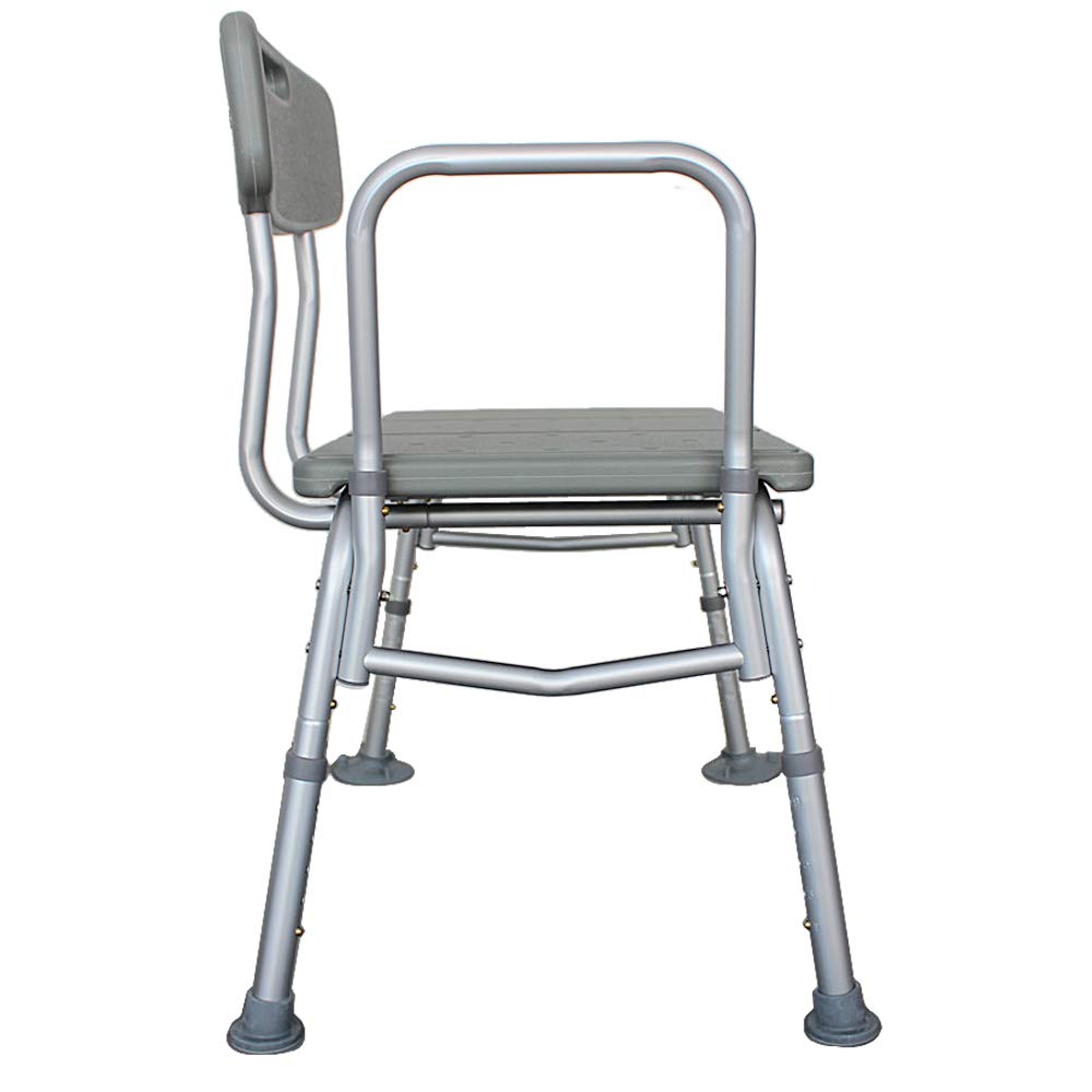 Bath Shower Transfer Bench with Backrest & Padded Armrest G24484