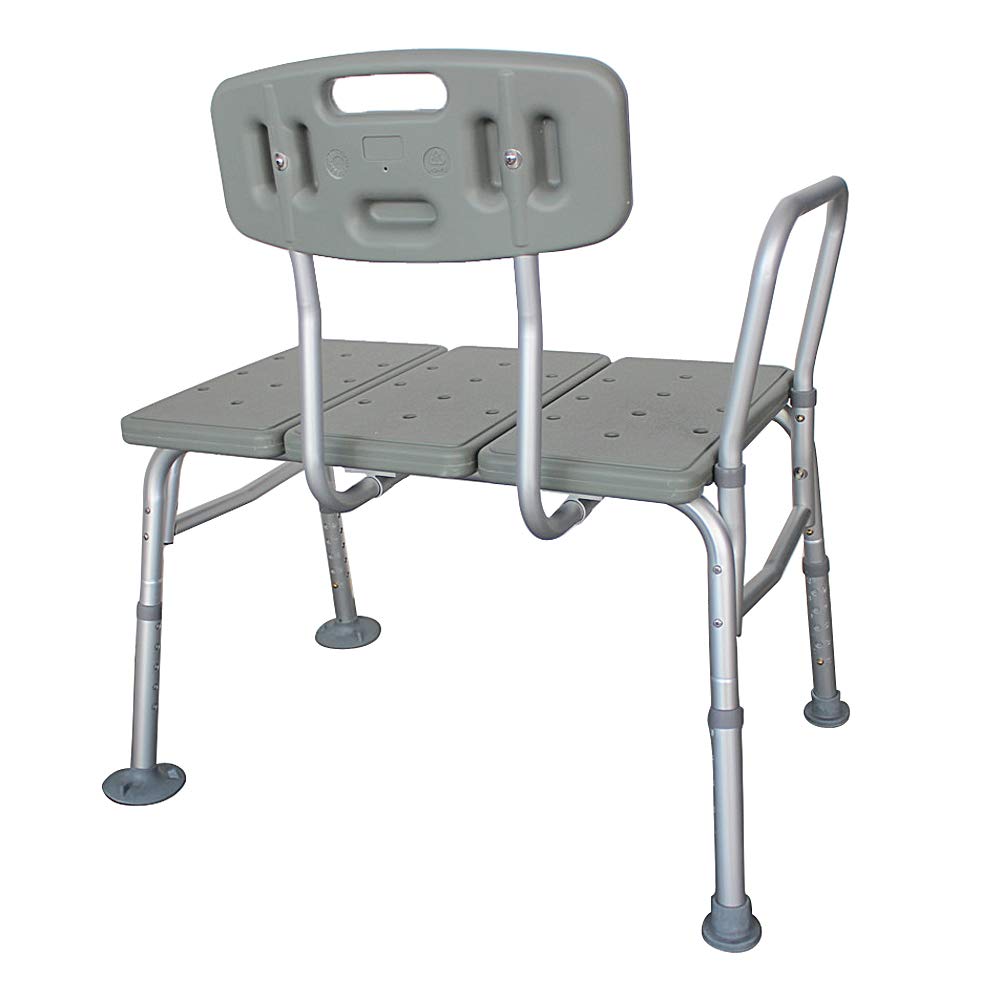 Bath Shower Transfer Bench with Backrest & Padded Armrest G24484