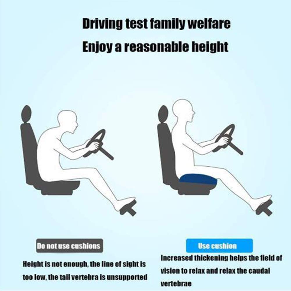 Black Breathable Mesh Car Booster Seat Cushion C199601