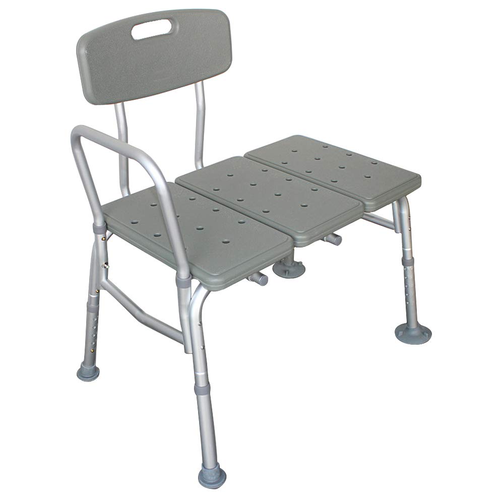 Bath Shower Transfer Bench with Backrest & Padded Armrest G24484