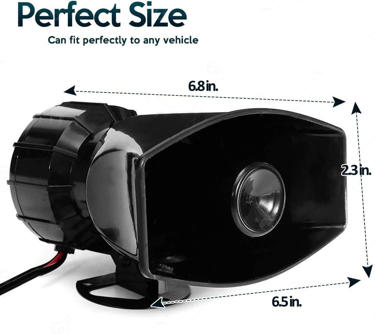 Car Siren Horn with Mic PA Speaker System I856