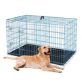 36-Inch Folding Metal Dog Crate with Divider and Removable Tray U673727