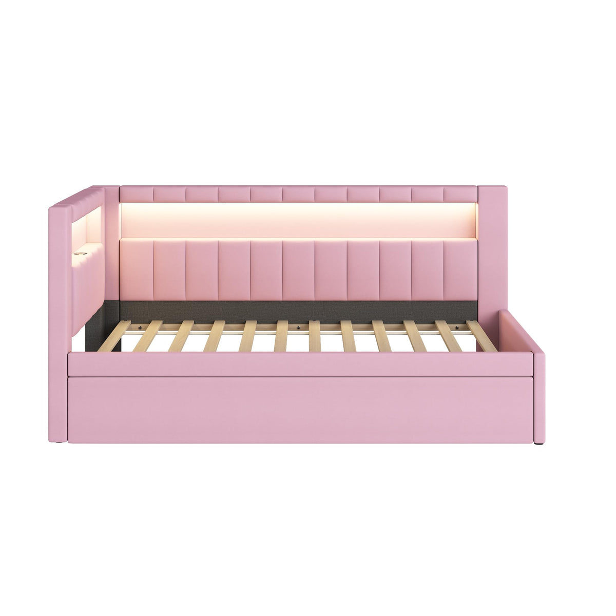 Pink Twin Size Daybed with Trundle K89433