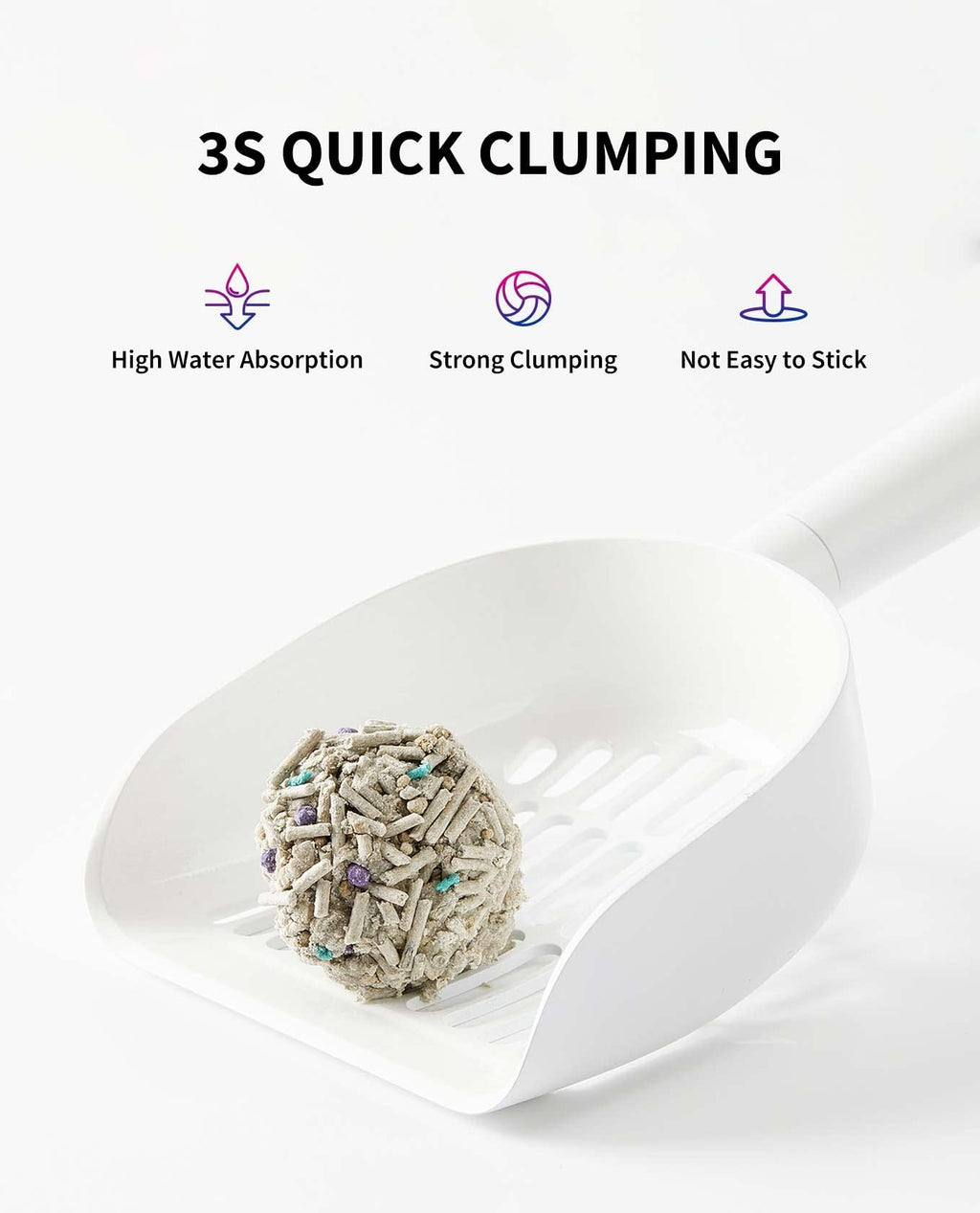 Mixed Cat Litter Fast Clumping Flushable Ultra Absorbent 7.9lb×2 Bags H455
