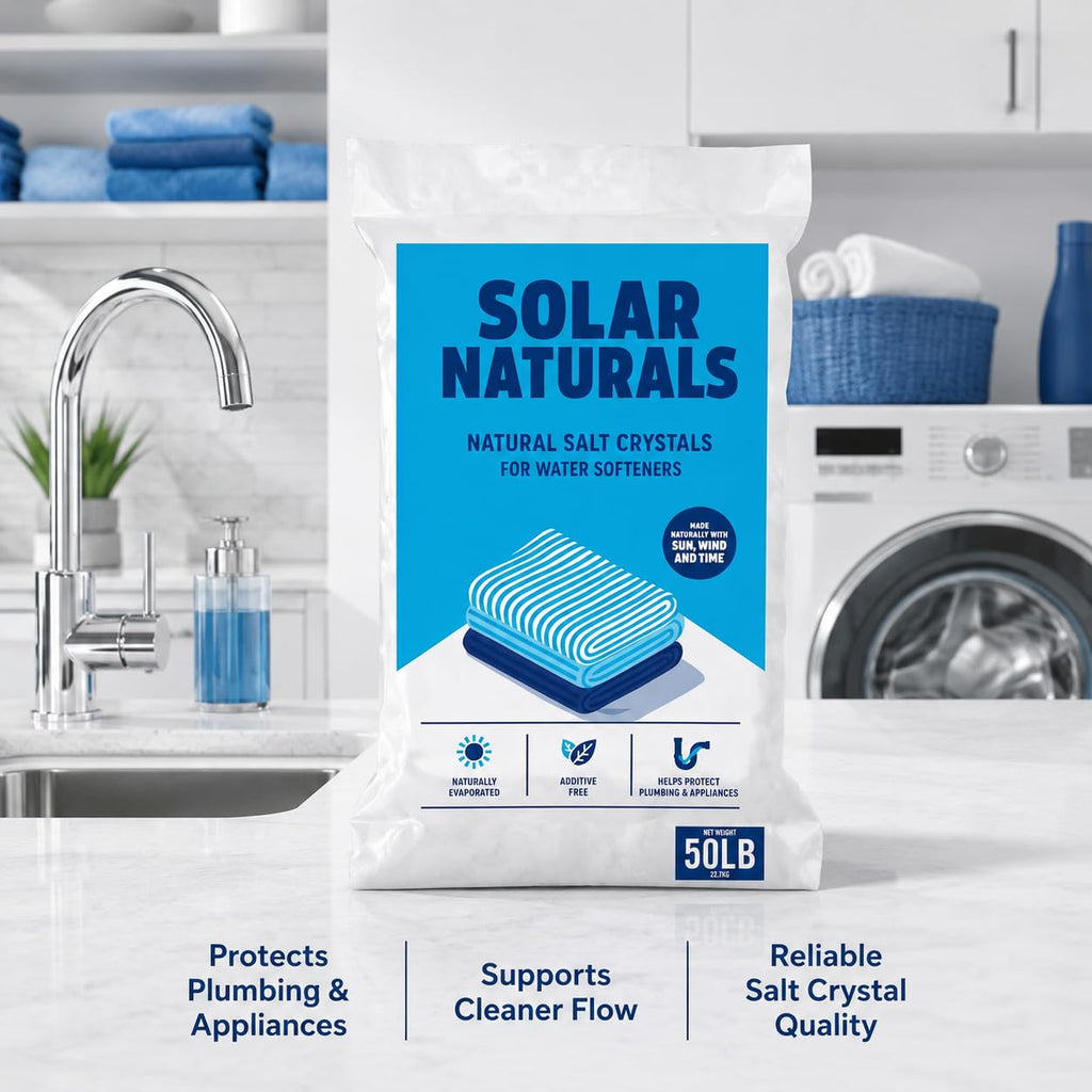 Natural Salt Crystals for Water Softeners, 50lb K37134