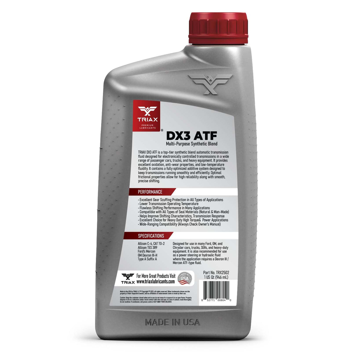 Multi-Purpose High Mileage Automatic Transmission Fluid (1 Quart) U95176