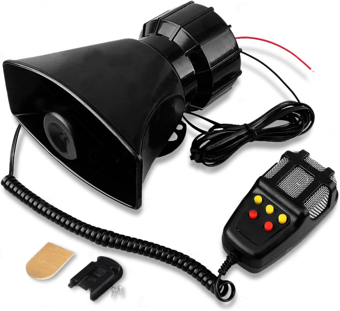 Car Siren Horn with Mic PA Speaker System I856