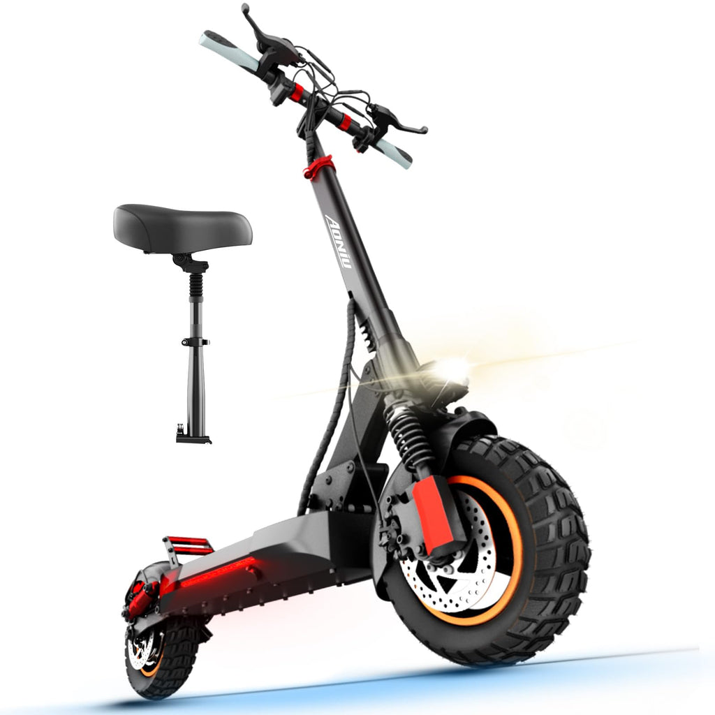 Electric Scooter with Seat 10 inch Off Road Foldable J5780