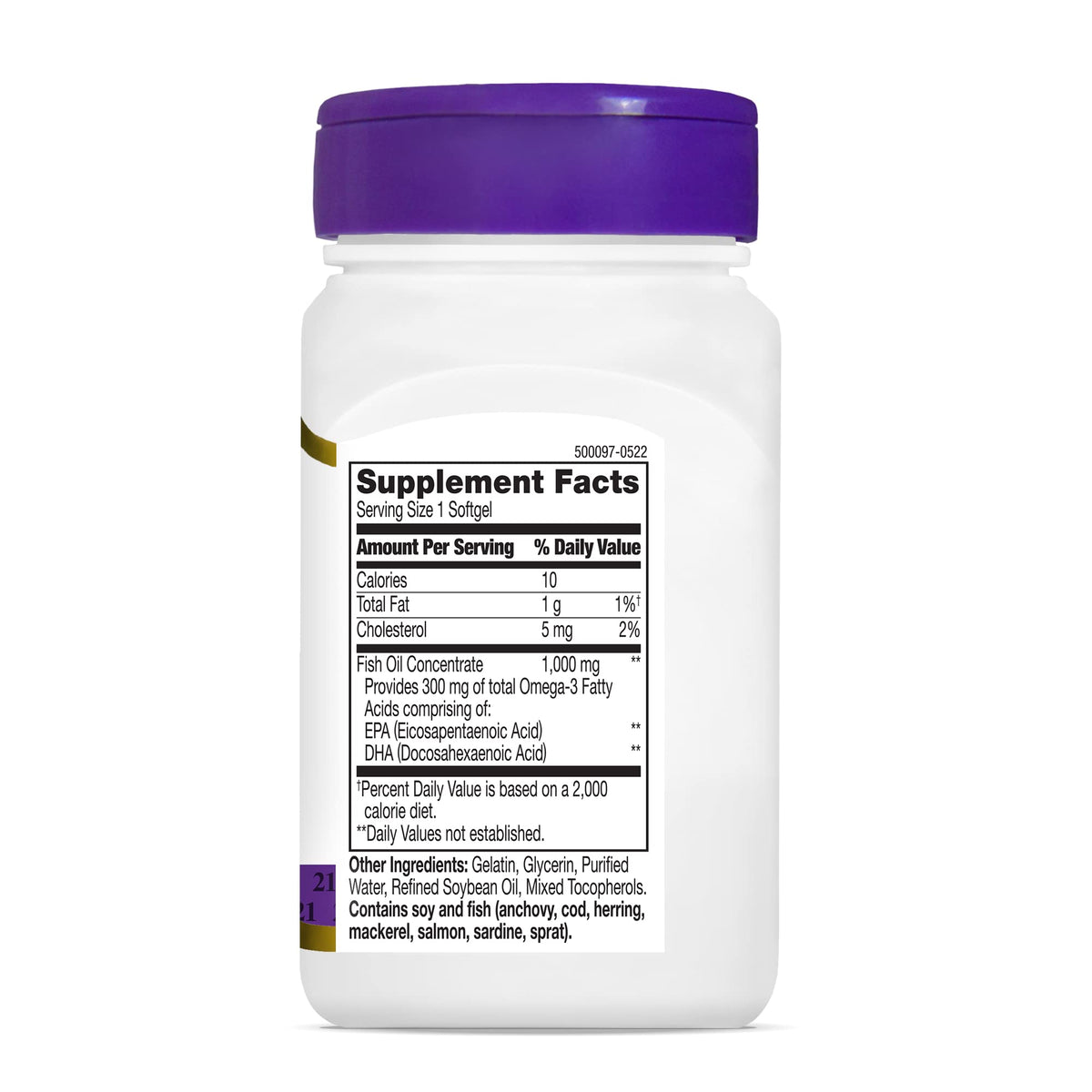 Fish Oil 1000 Mg Softgels, 60 Count (Pack of 2) K123931