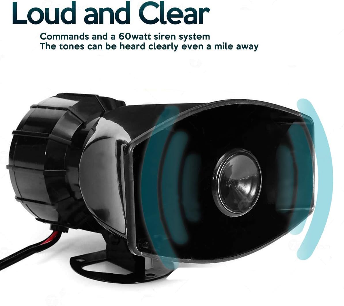 Car Siren Horn with Mic PA Speaker System I856