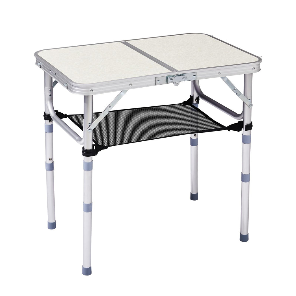 White 2ft Aluminum Folding Picnic Table W432