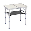 White 2ft Aluminum Folding Picnic Table W432