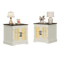 24" Farmhouse End Tables Set of 2 with LED B434997
