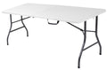 6ft White Blow Molded Folding Table L73650