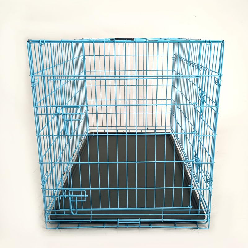 36-Inch Folding Metal Dog Crate with Divider and Removable Tray U673727