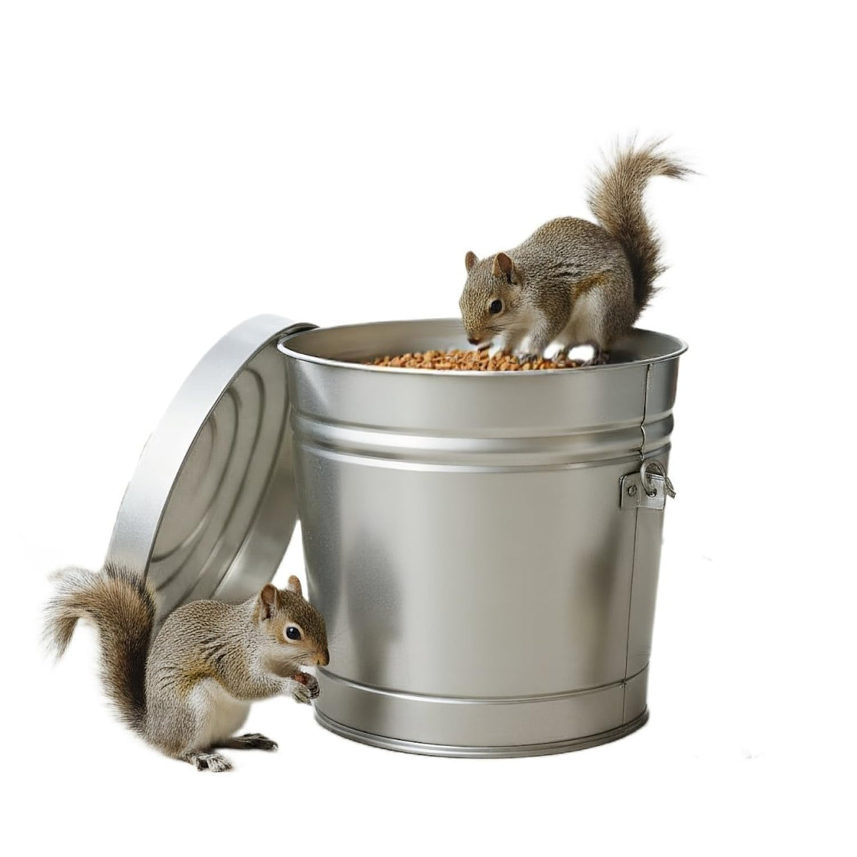 6-Gallon Galvanized Steel Storage Can with Lid H657067