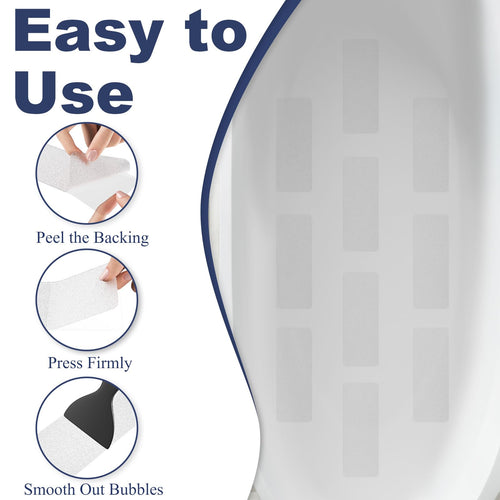 28PCS XXL Anti-Slip Shower Stickers with Scraper G3185