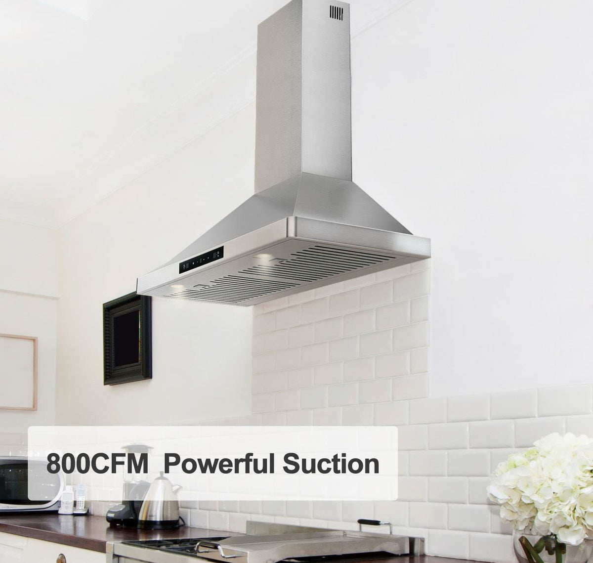 30 Inch Stainless Steel Wall Mount Range Hood Z710