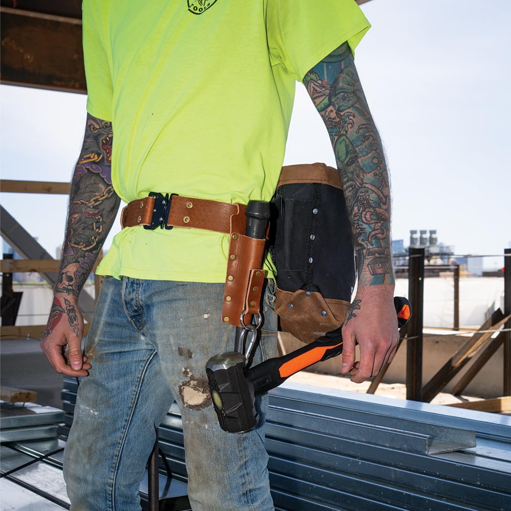Leather Tool Belt with Quick-Release Buckle G9233