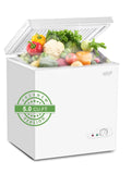Compact Chest Freezer with Removable Storage Basket, 5.0 cu.ft, White Y96910