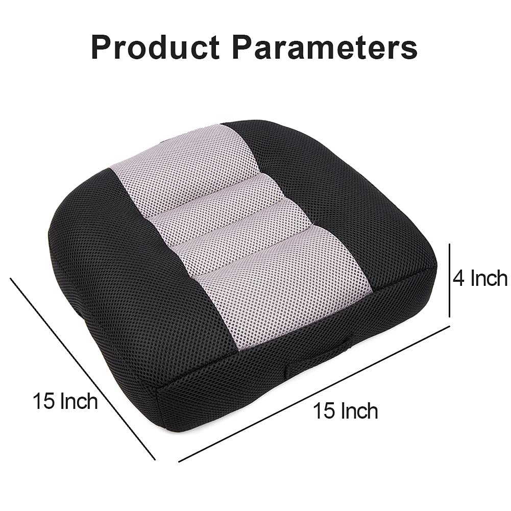 Black Breathable Mesh Car Booster Seat Cushion C199601