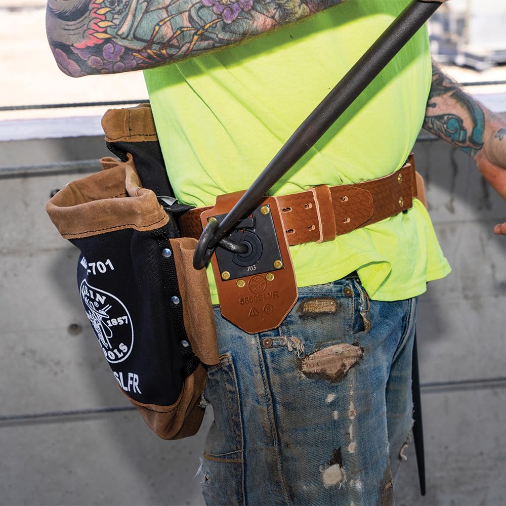 Leather Tool Belt with Quick-Release Buckle G9233