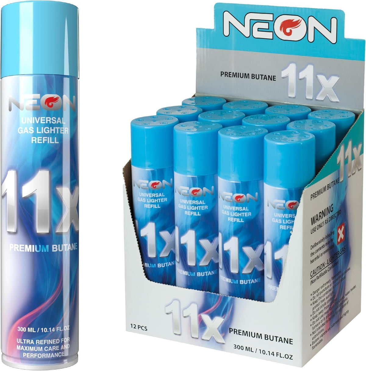 11X Ultra-Refined Butane Fuel 300ml 12 Cans C775