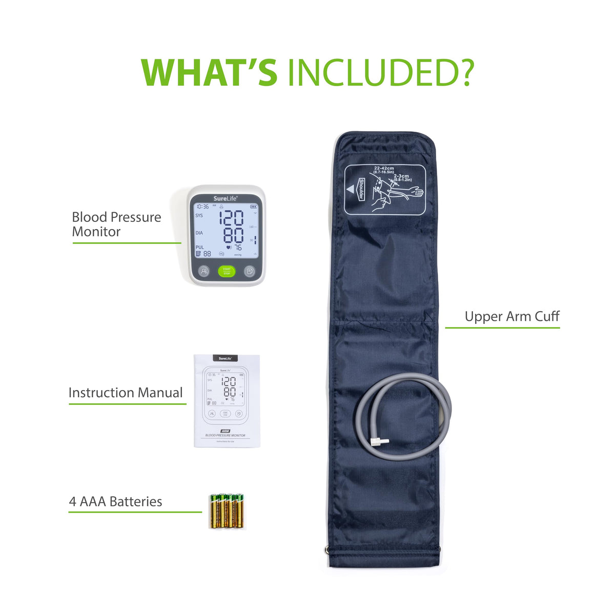 Upper Arm Blood Pressure Monitor with Arm Cuff O65247