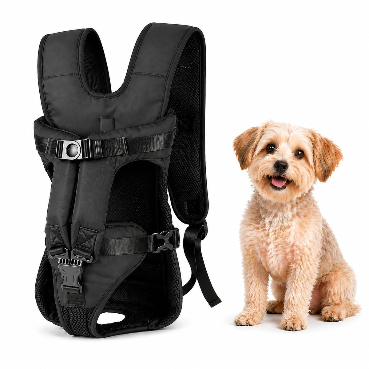 Legs Out Front Pet Carrier Backpack for Small Medium Dogs Cats up to 25lbs H592
