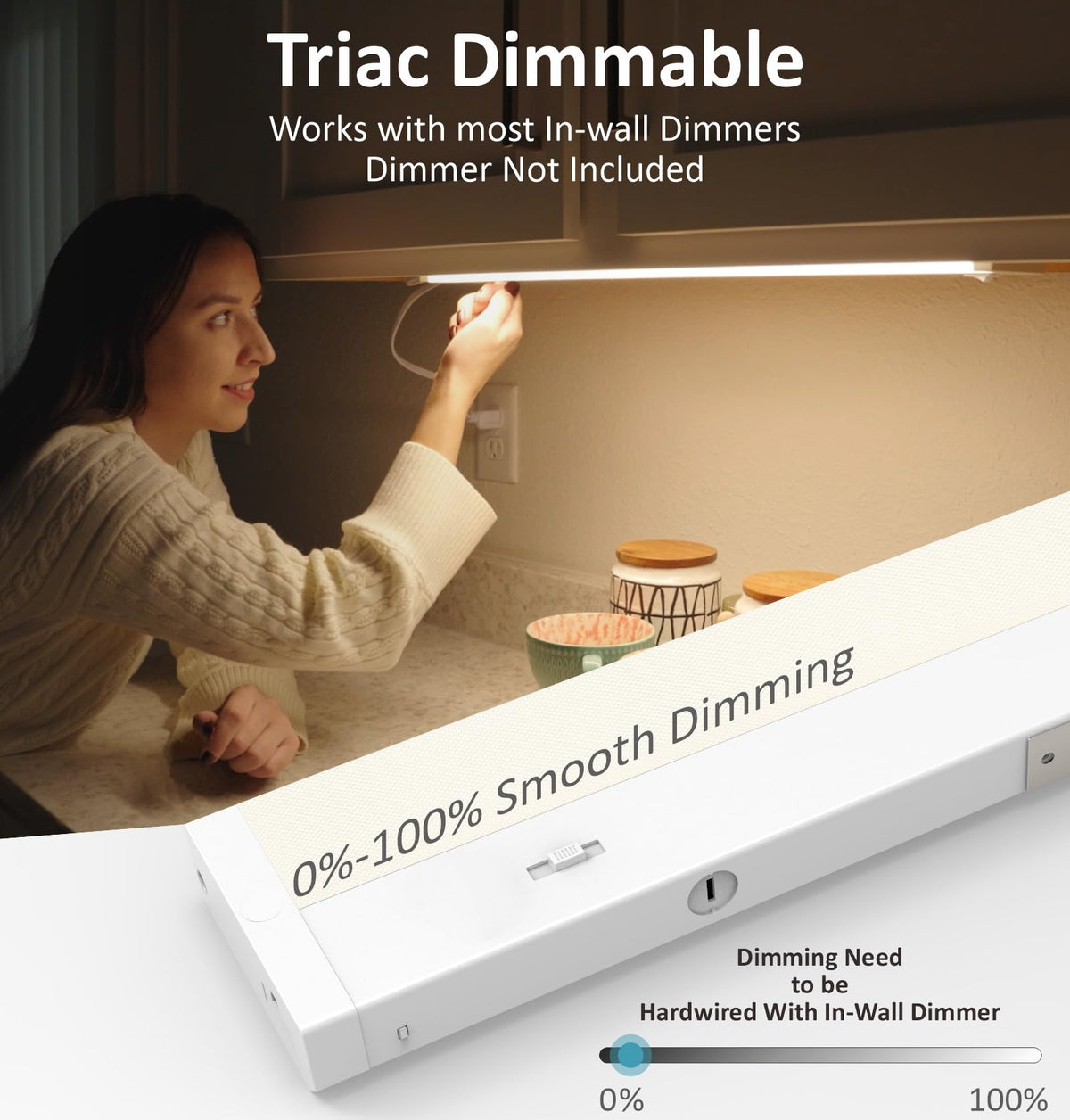 24 Inch 12W Dimmable LED Under Cabinet Lighting A73620