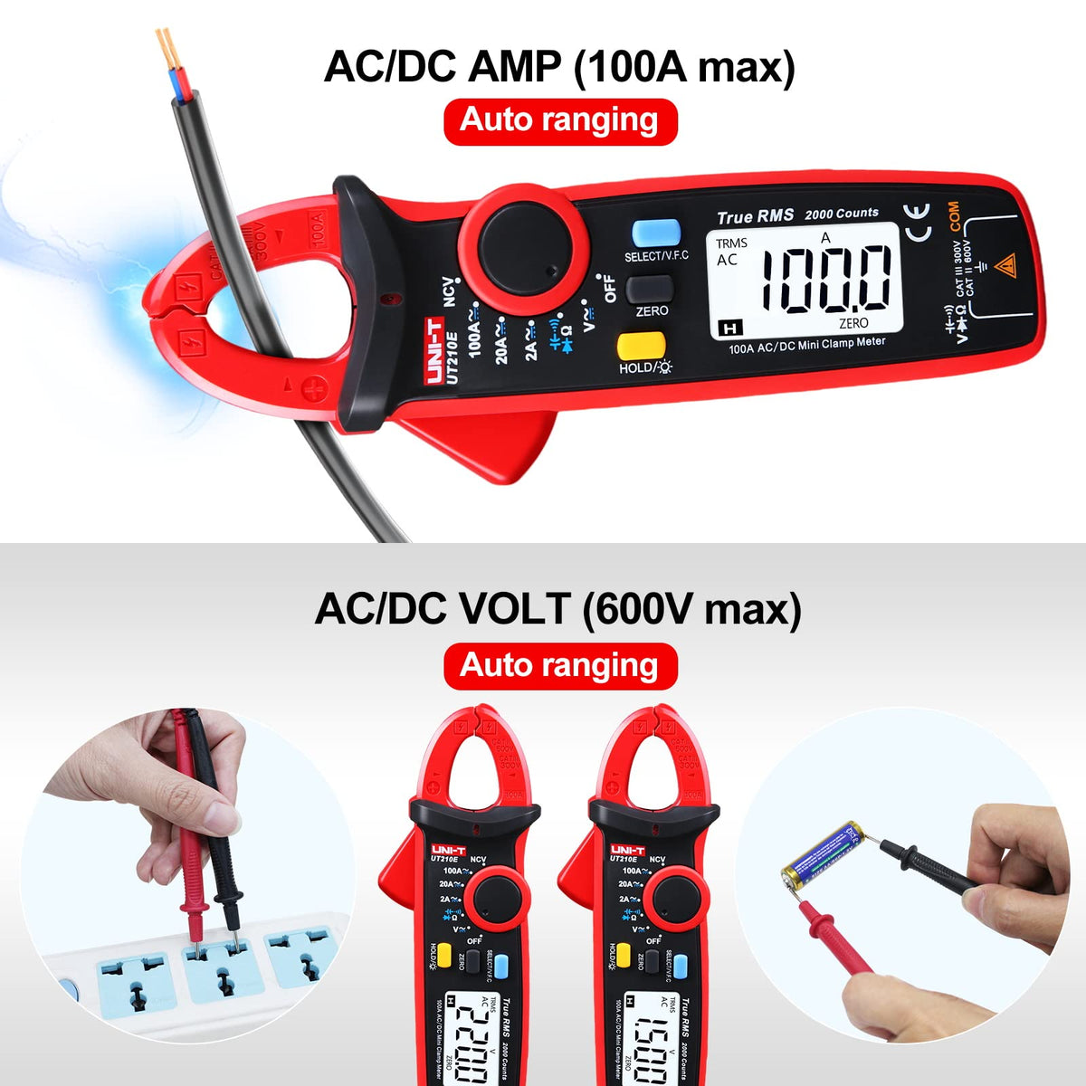 Mini Digital Clamp Meter & Phillips Screwdriver E985