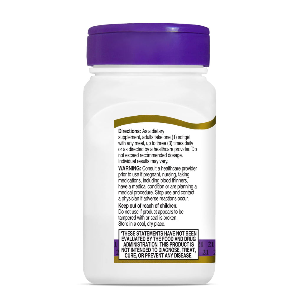 Fish Oil 1000 Mg Softgels, 60 Count (Pack of 2) K123931