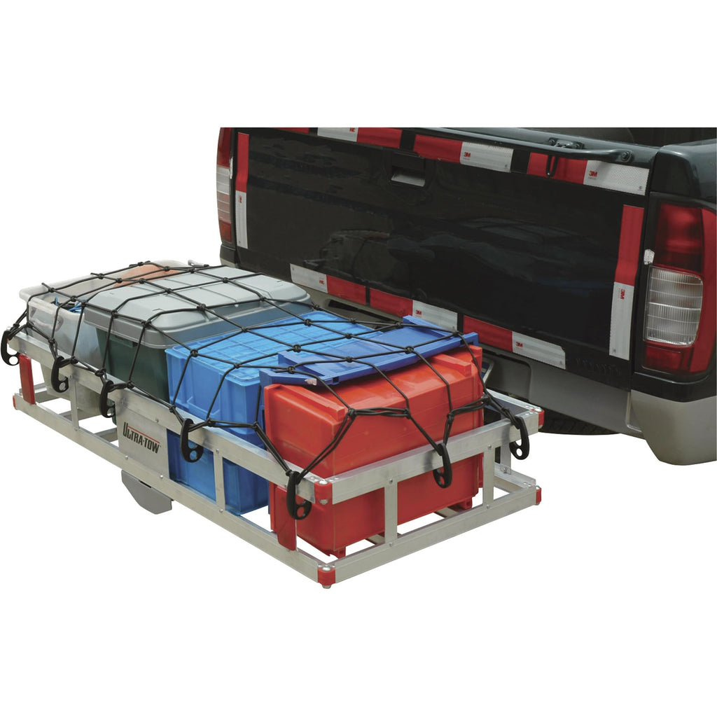 Aluminum Hitch Cargo Carrier 500-Lb Capacity Silver W3728