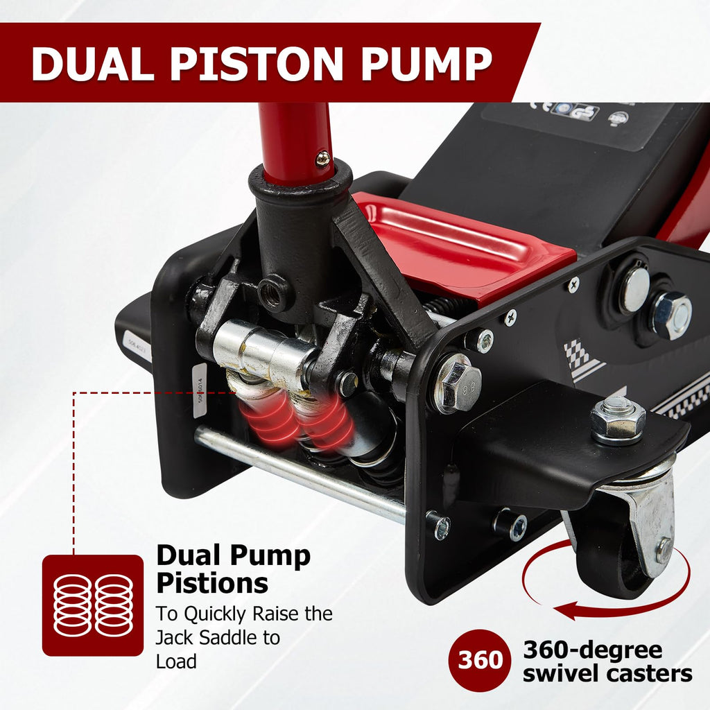 3 Ton Low Profile Steel Floor Jack T470