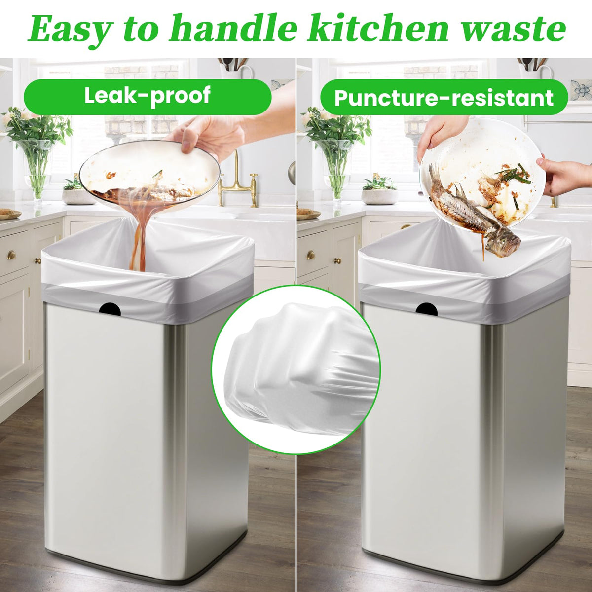 15 Gallon Drawstring Tall Kitchen Trash Bags K213095