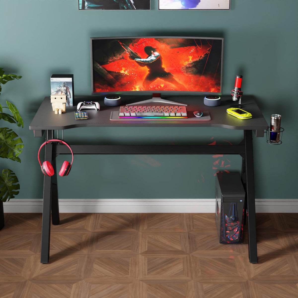 47" R-Shaped Gaming Table S285