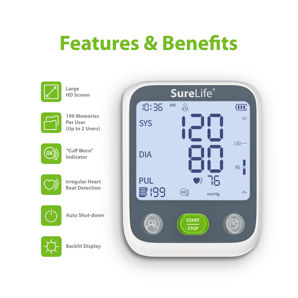 Upper Arm Blood Pressure Monitor with Arm Cuff O65247