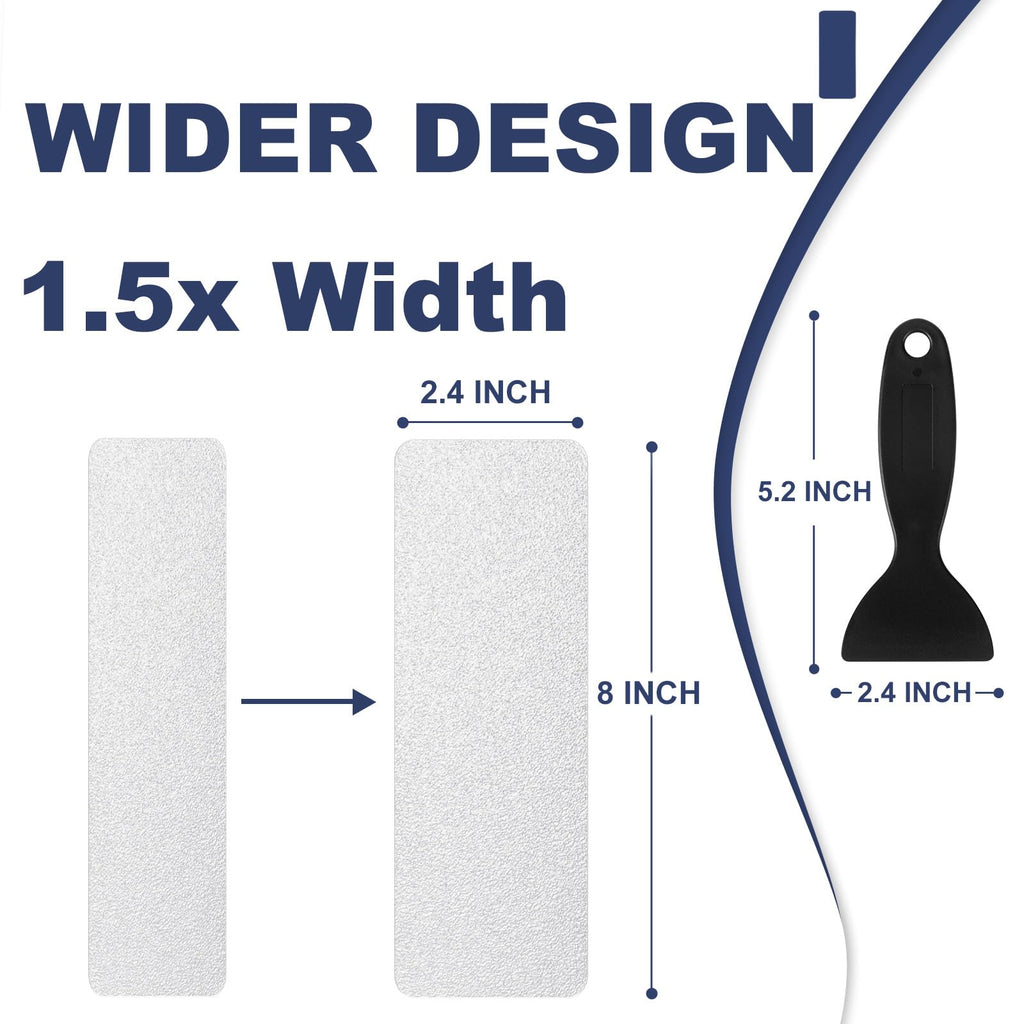 28PCS XXL Anti-Slip Shower Stickers with Scraper G3185