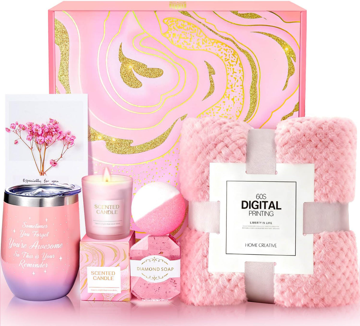 Self Care Gift Set With Blanket V338117