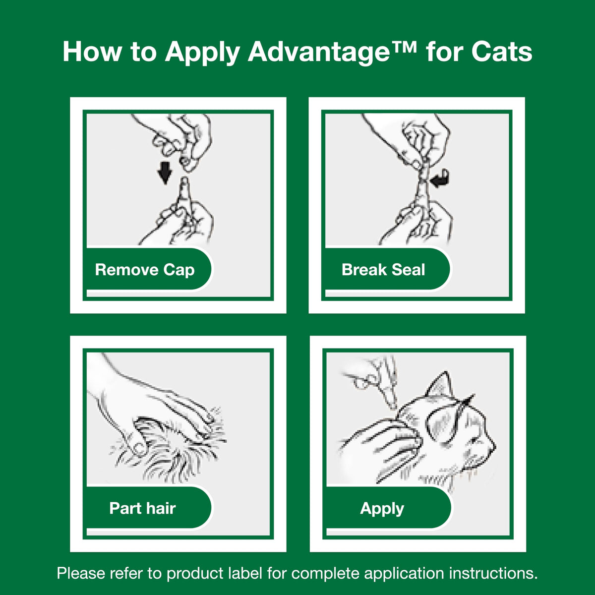 Topical Cat Flea Treatment and Prevention for Large Cats Over 9 lbs R9329