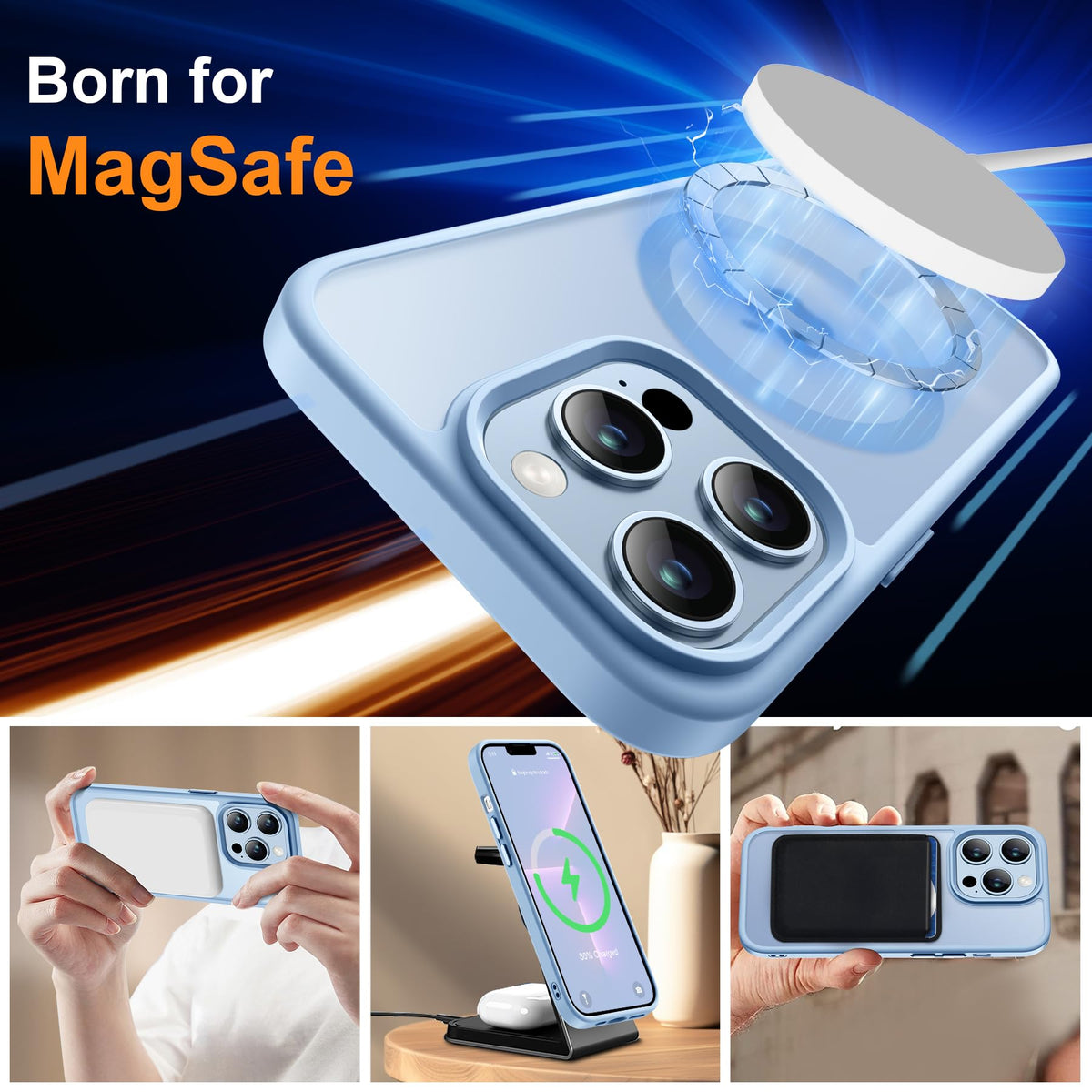 Sky Blue iPhone 13 Pro Max Case E596671